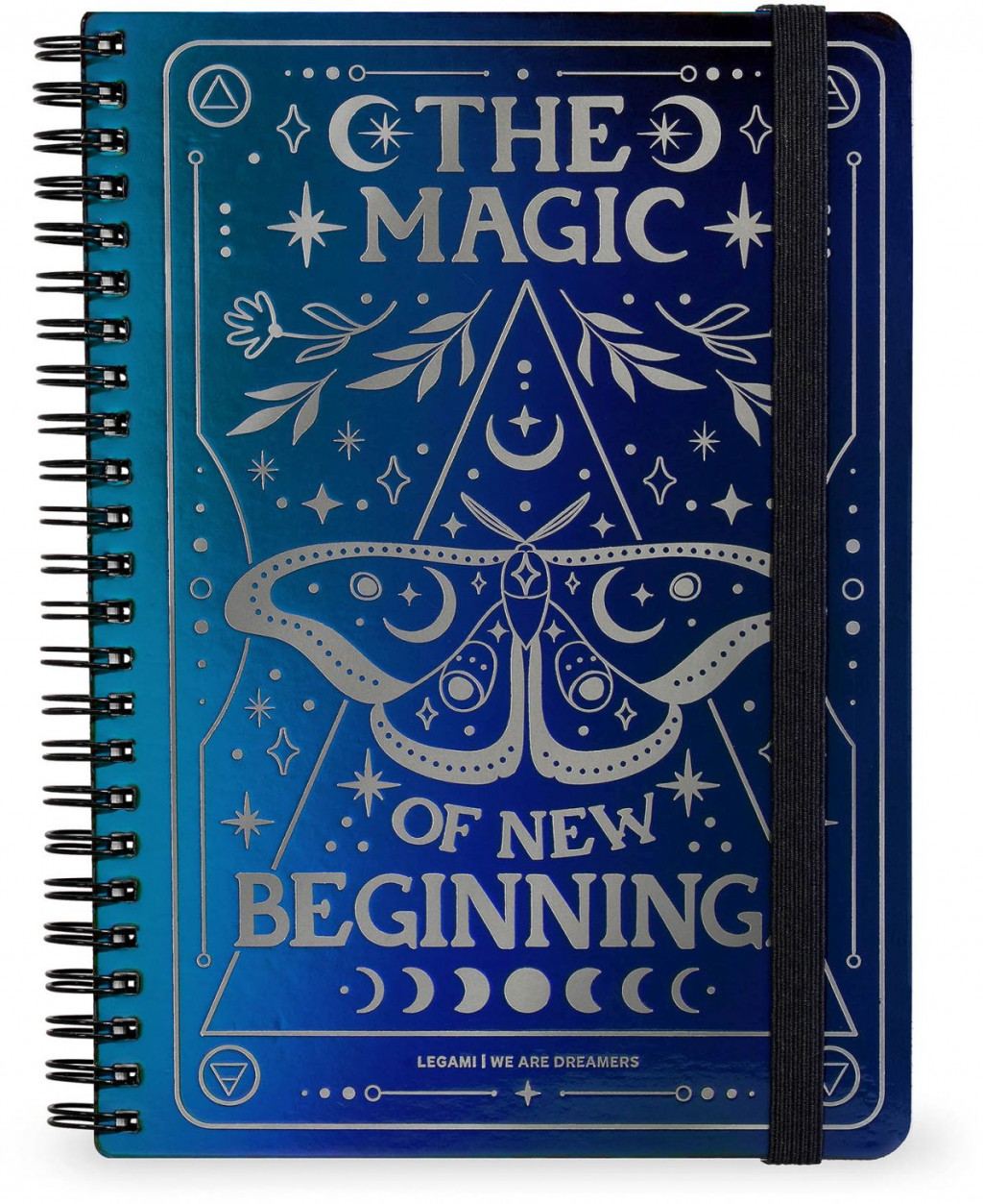Legami Zápisník Legami Lined Spiral-Bound Notepad - Spiral Notebook - Maxi - Moth