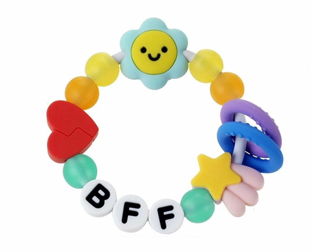 Infantino Hryzátko silikónové Friendship BFF