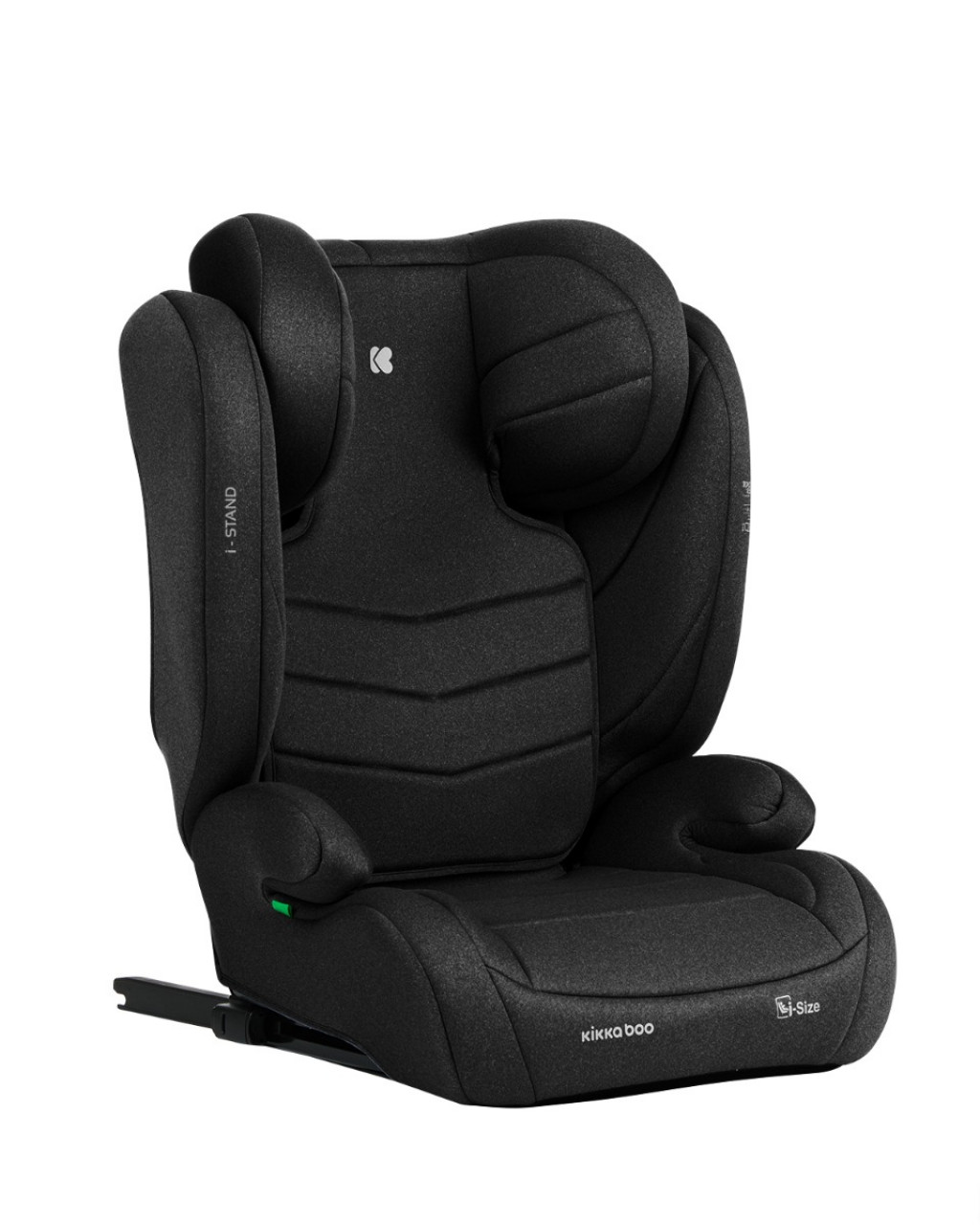 KikkaBoo Autosedačka 100-150 cm i-Stand i-SIZE Black