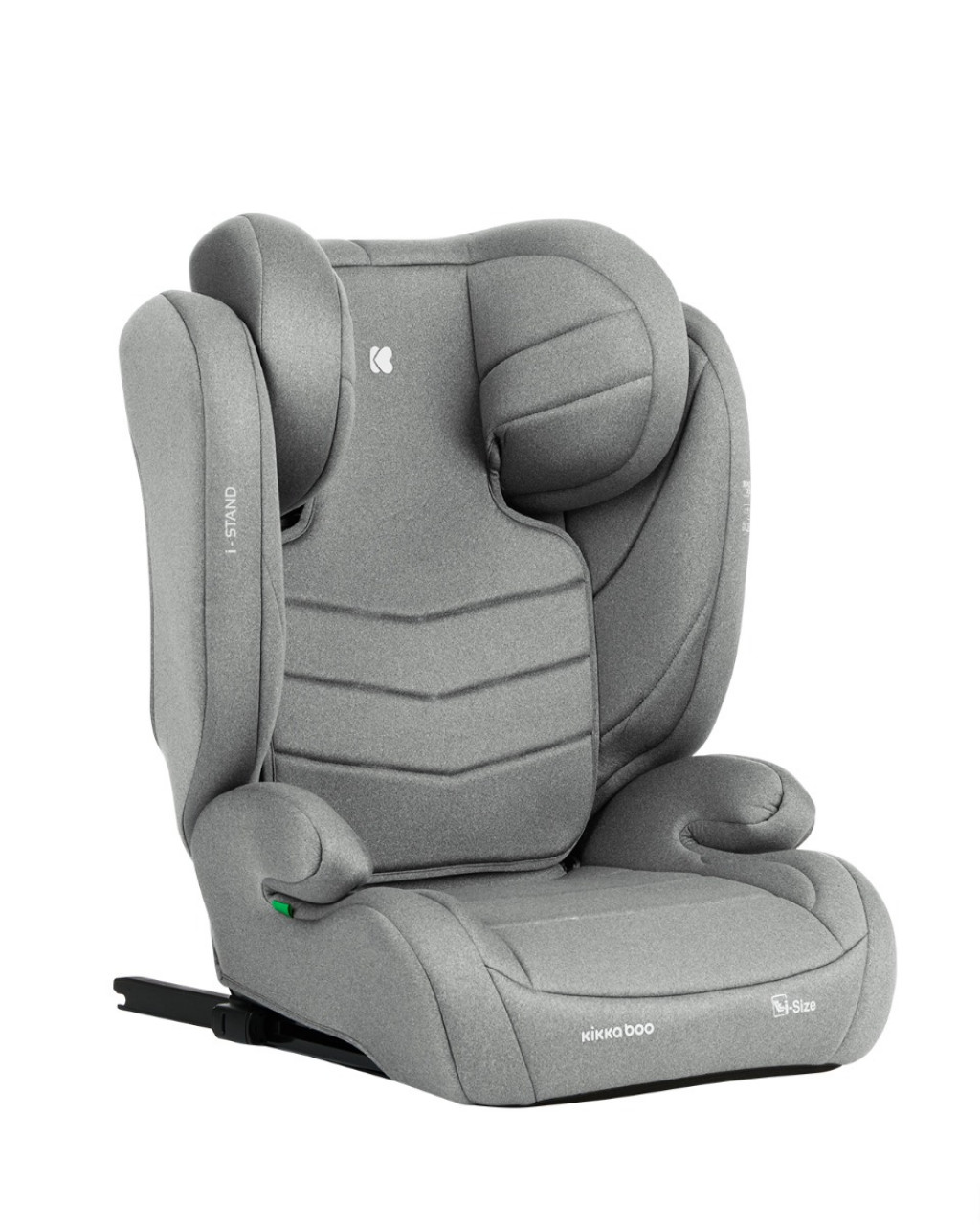 KikkaBoo Autosedačka 100-150 cm i-Stand i-SIZE Light Grey