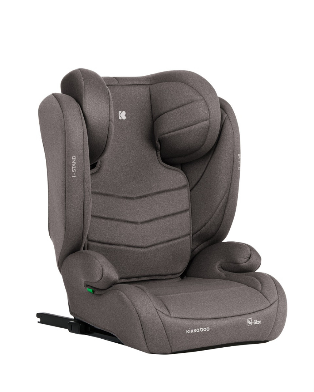 KikkaBoo Autosedačka 100-150 cm i-Stand i-SIZE Brown