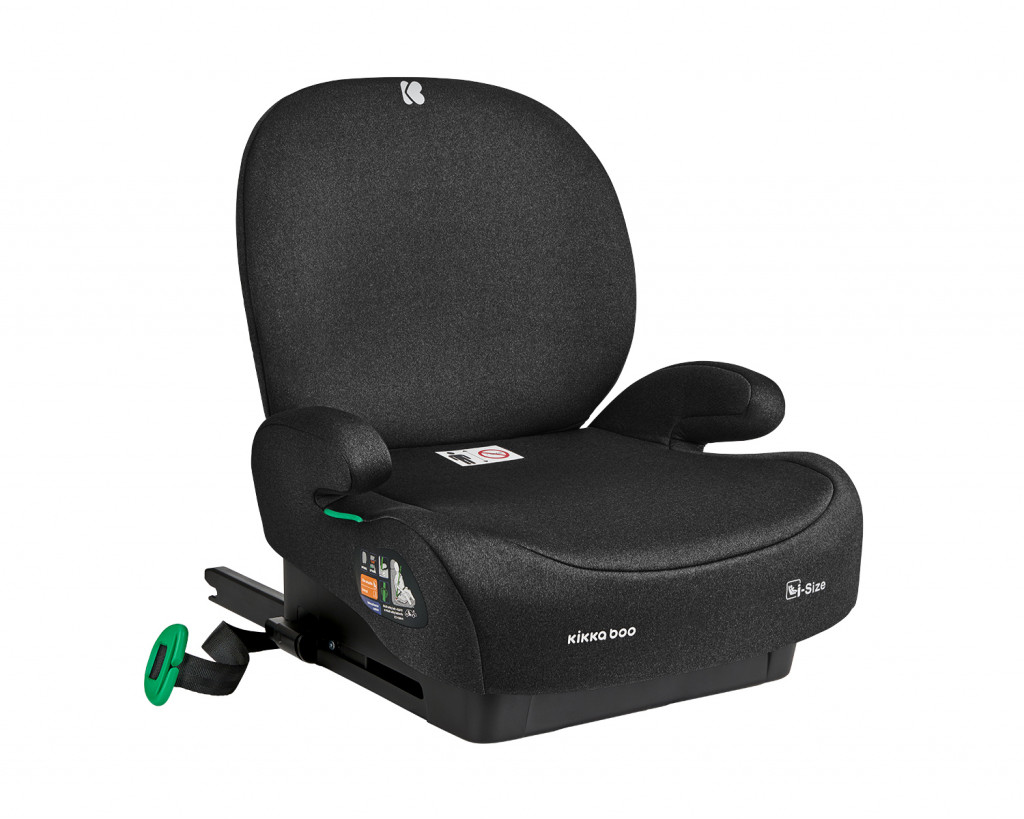 KikkaBoo Podsedák 125-150 cm i-Boost i-SIZE Black