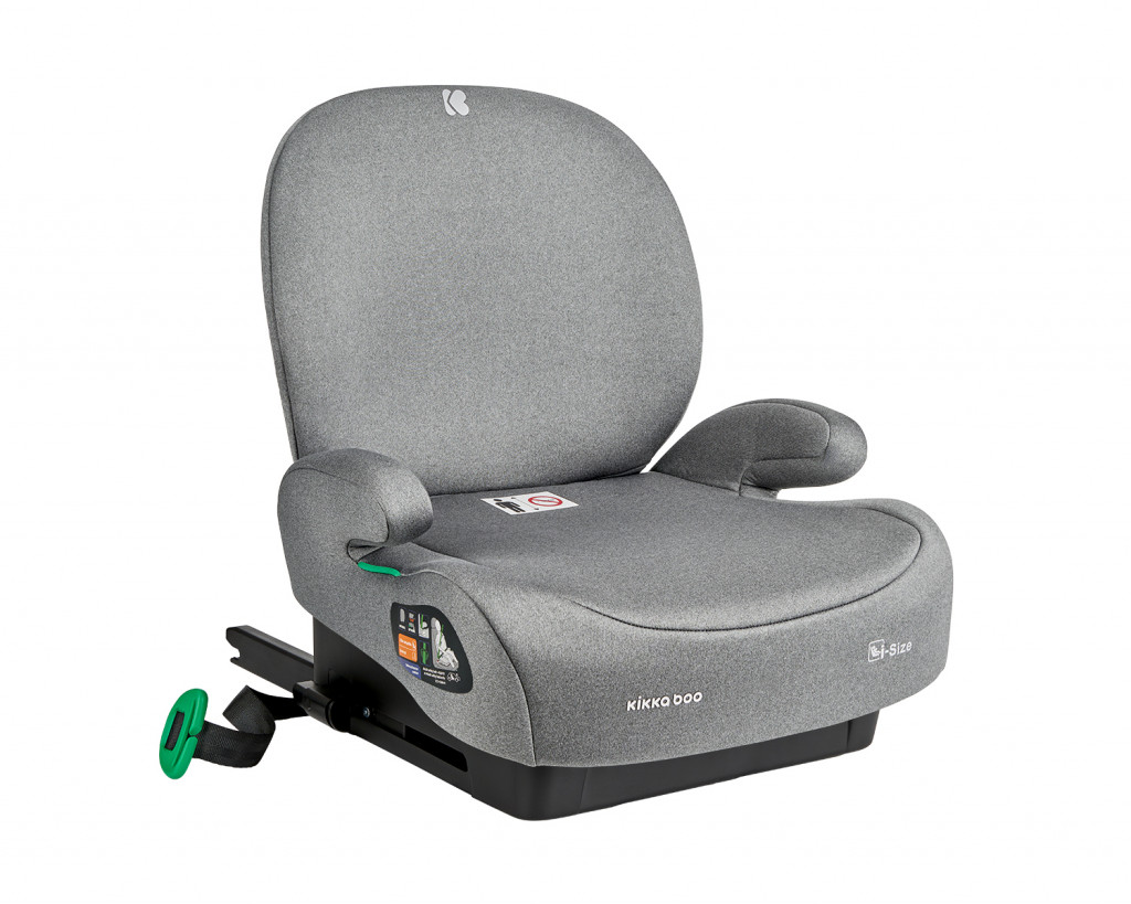 KikkaBoo Podsedák 125-150 cm i-Boost i-SIZE Light Grey