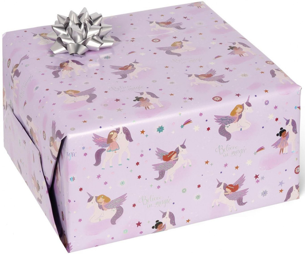 Legami Baliaci papier Legami Wrapping Paper - Unicorn Purple