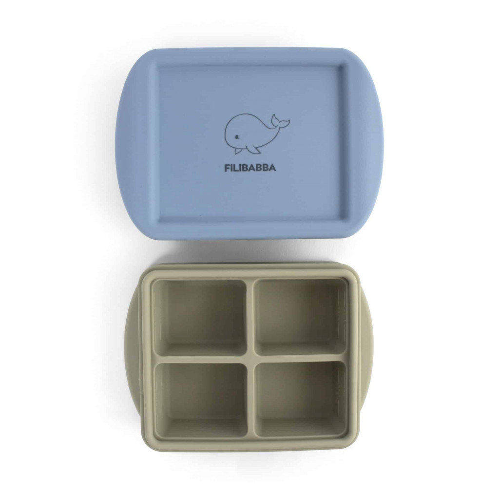 Filibabba Dvojbalenie misky na detskú výživu do mrazničky 4x65ml - ocean mix