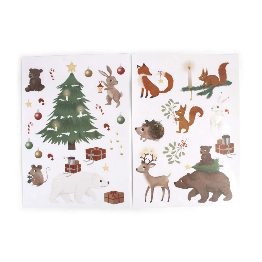 Filibabba Nálepky na okno - wonder winter - forest friends