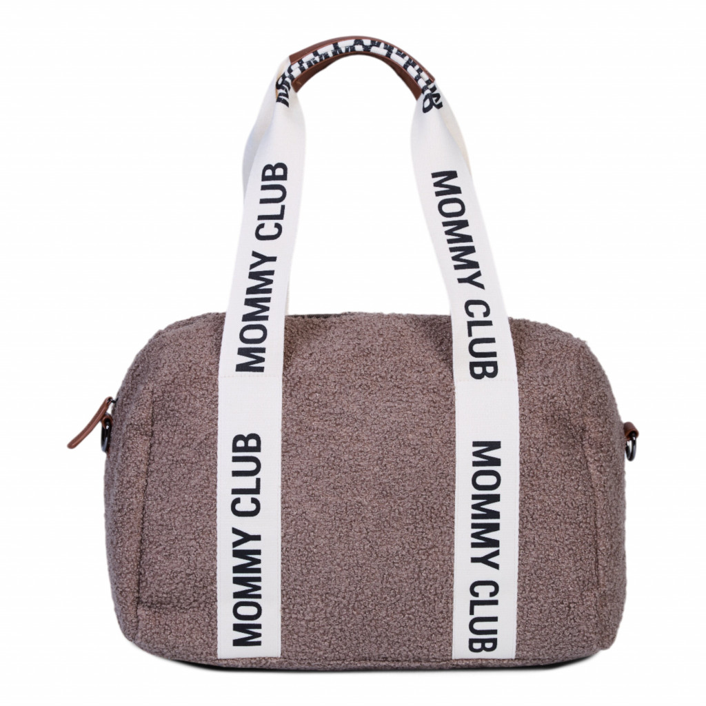 Childhome Prebaľovacia taška Mommy Club Signature Teddy Soft Brown