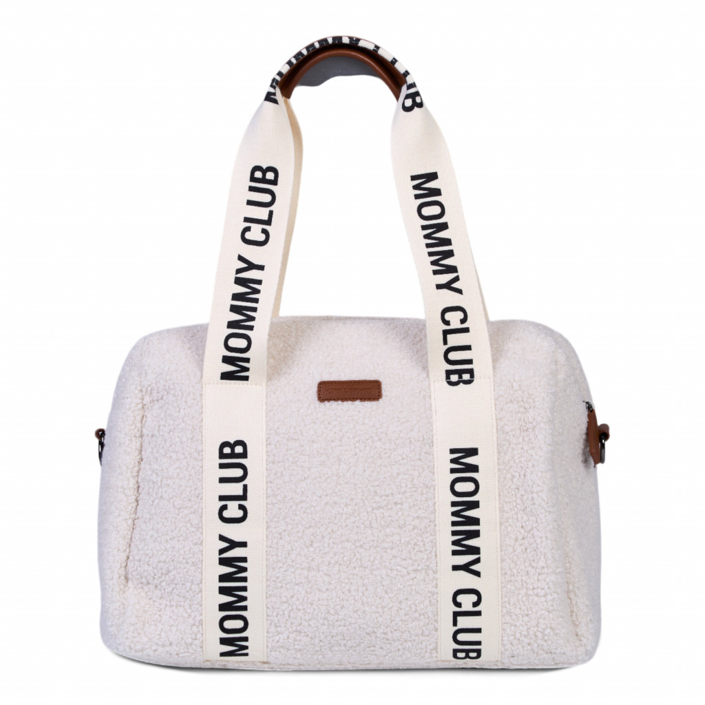 Childhome Prebaľovacia taška Mommy Club Signature Teddy Off White