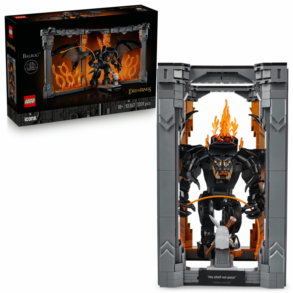 Lego® Knižná zarážka: Pán prsteňov – Balrog™  