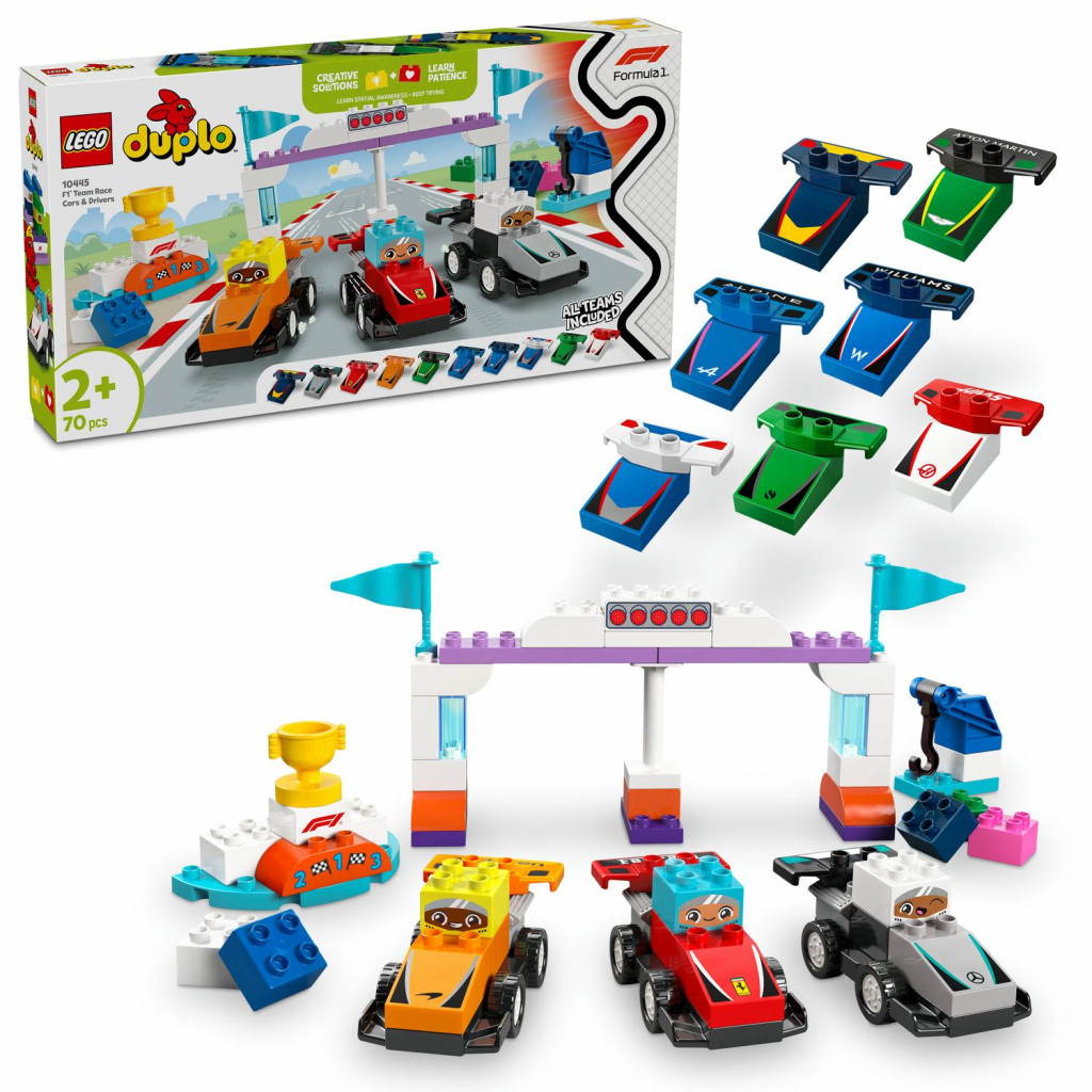 Lego® Pretekárske autá a šoféri tímu F1®