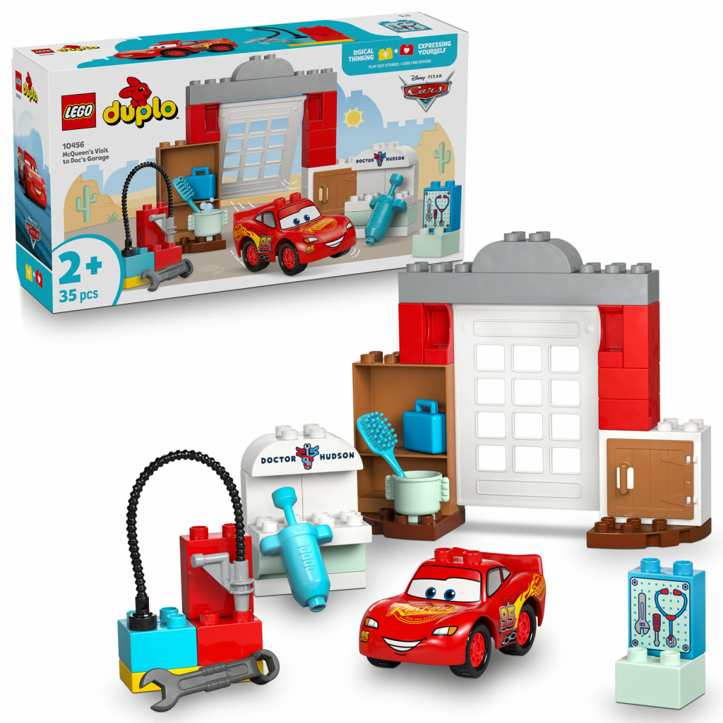 Lego® McQueen a návšteva v garáži doktora Hudsona