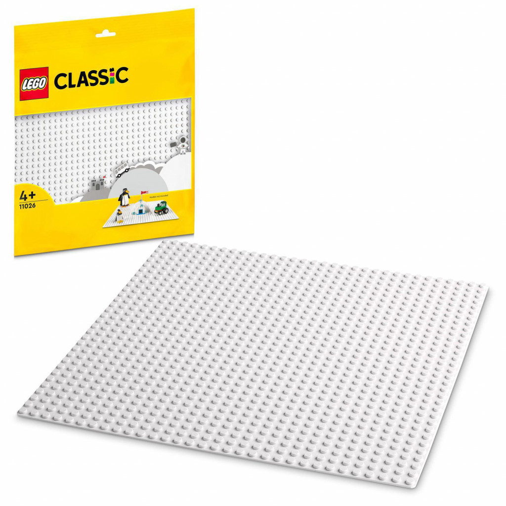 Lego® Biela podložka na stavanie