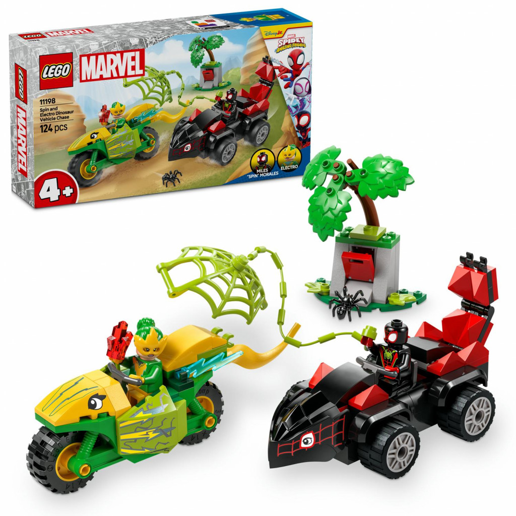 Lego® Spin, Electro a naháňačka s dinosaurím vozidlom