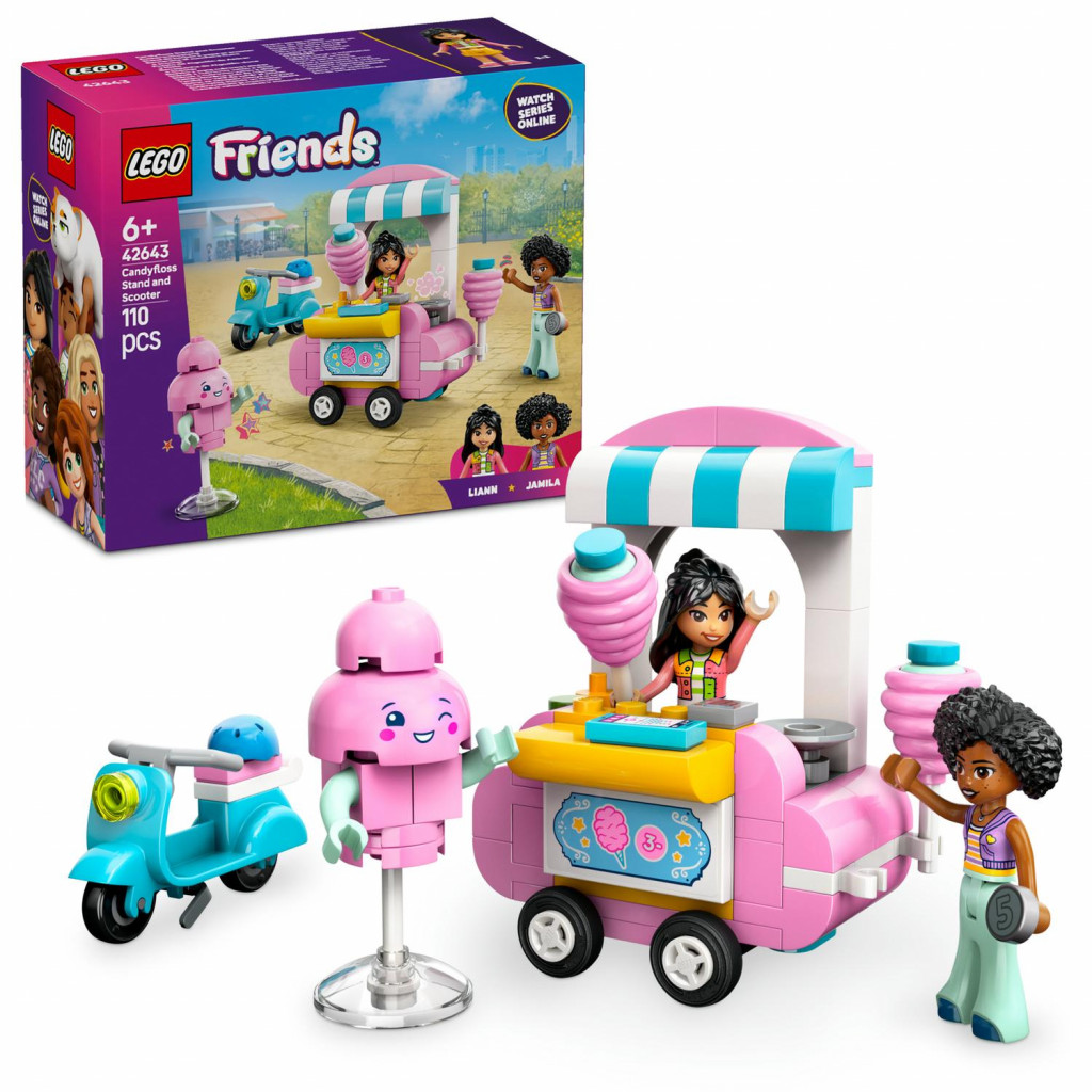 Lego® Stánok s cukrovou vatou a skúter