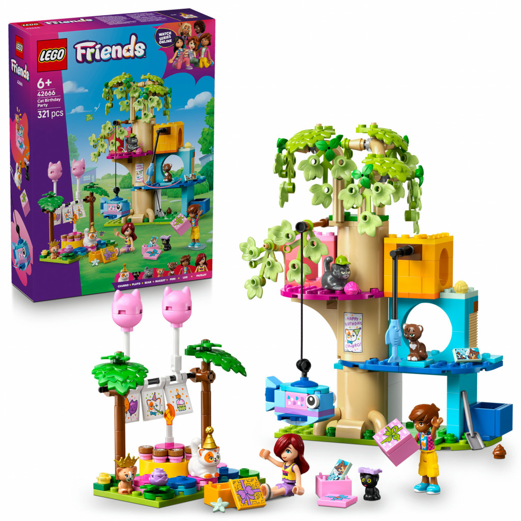 Lego® Mačacia narodeninová oslava a domček na strome