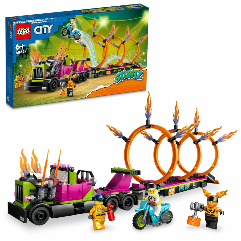 Lego® Ťahač s ohnivými kruhmi