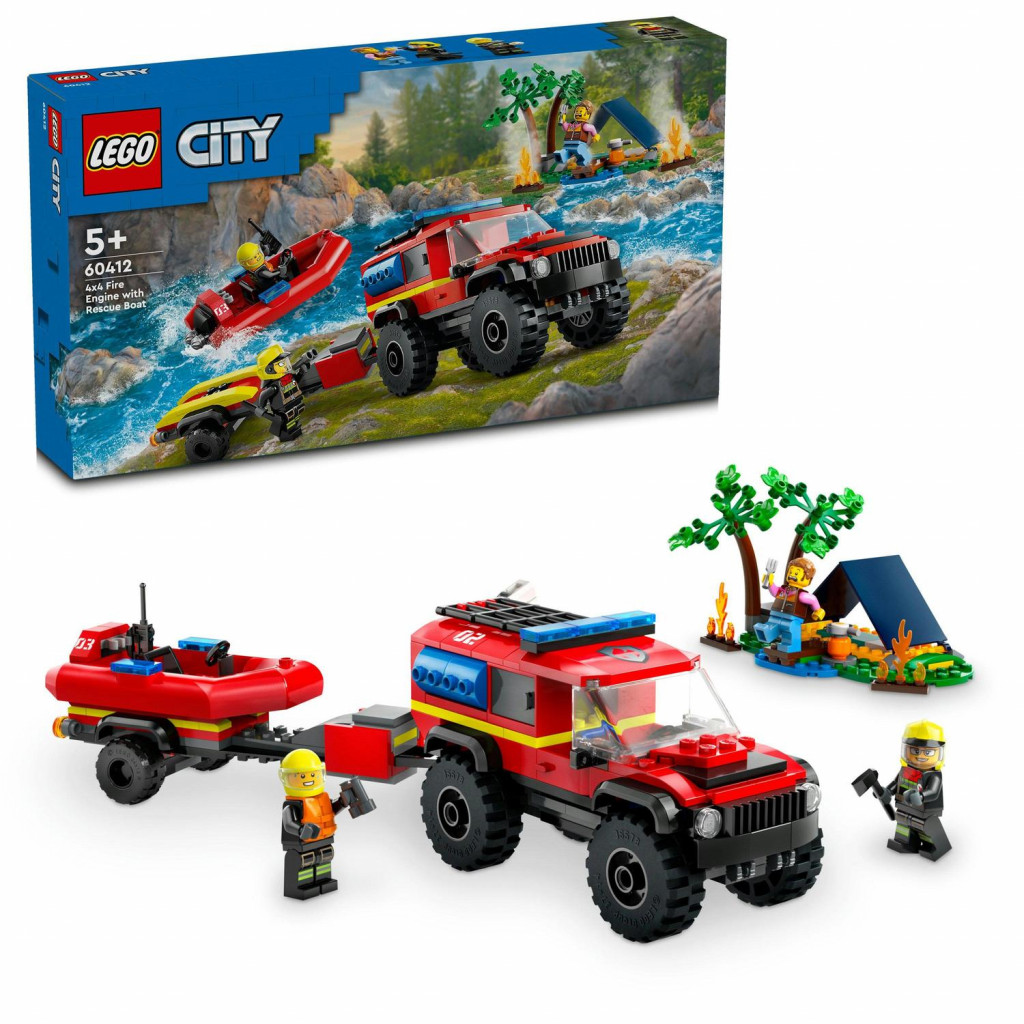 Lego® Hasičské auto 4x4 a záchranný čln