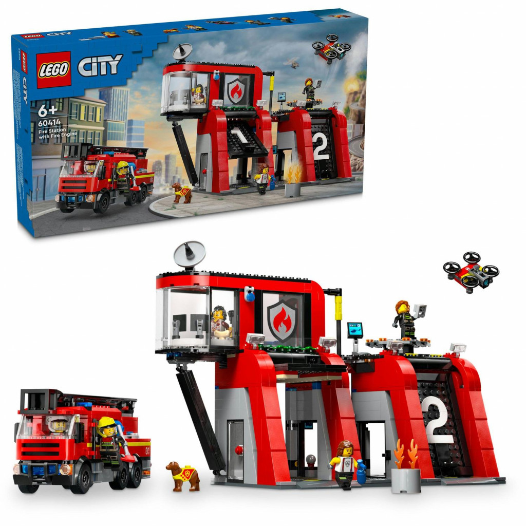 Lego® Hasičská stanica s hasičským vozidlom