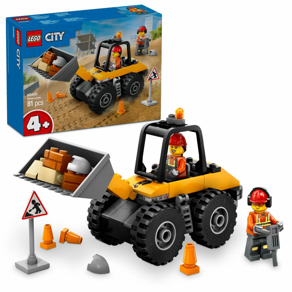 Lego® Žltý stavebný lopatový nakladač