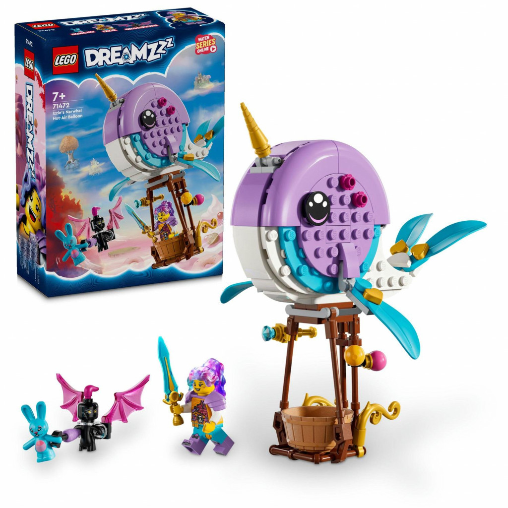Lego® Izzie a jej teplovzdušný balón v tvare narvala
