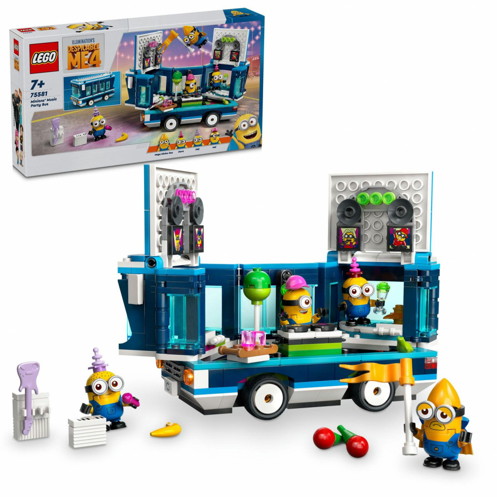 Lego® Mimoni a ich hudobný párty autobus