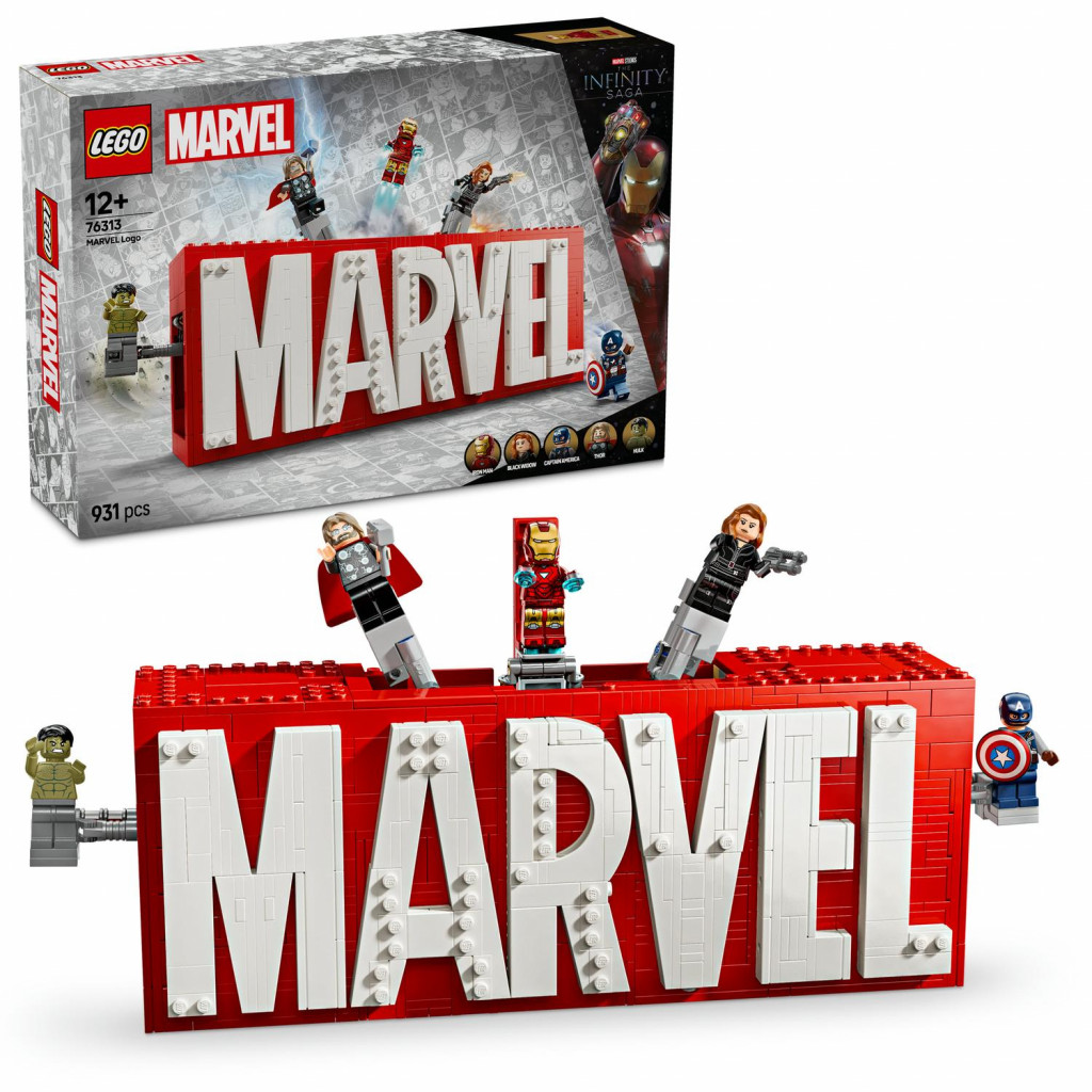 Lego® Logo MARVEL a minifigúrky