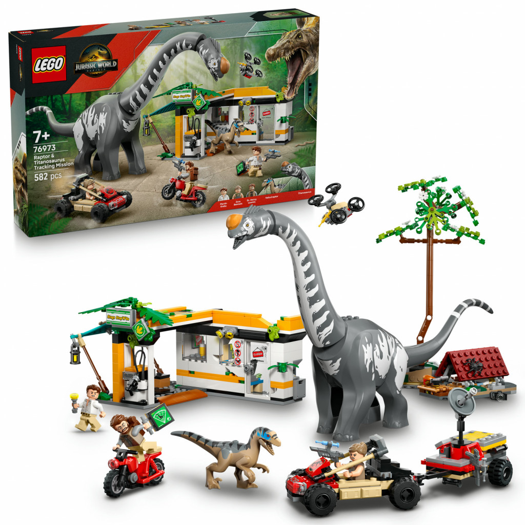 Lego® Misia na sledovanie raptora a titanosaura