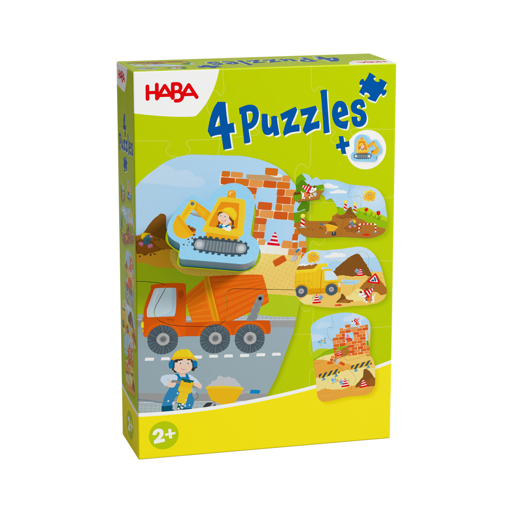 Haba Puzzle pre najmenších Stavenisko 4 ks