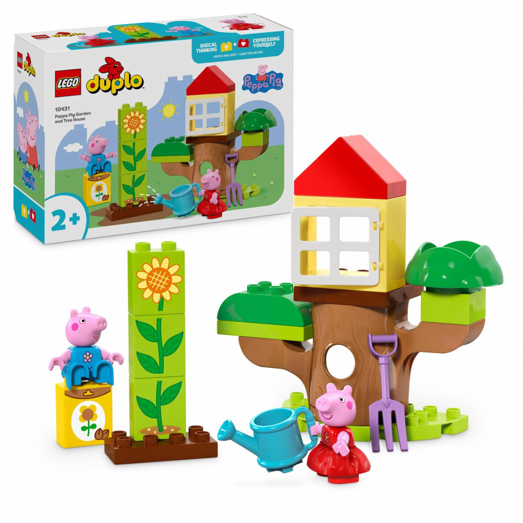 Lego® Prasiatko Peppa – záhrada a domček na strome