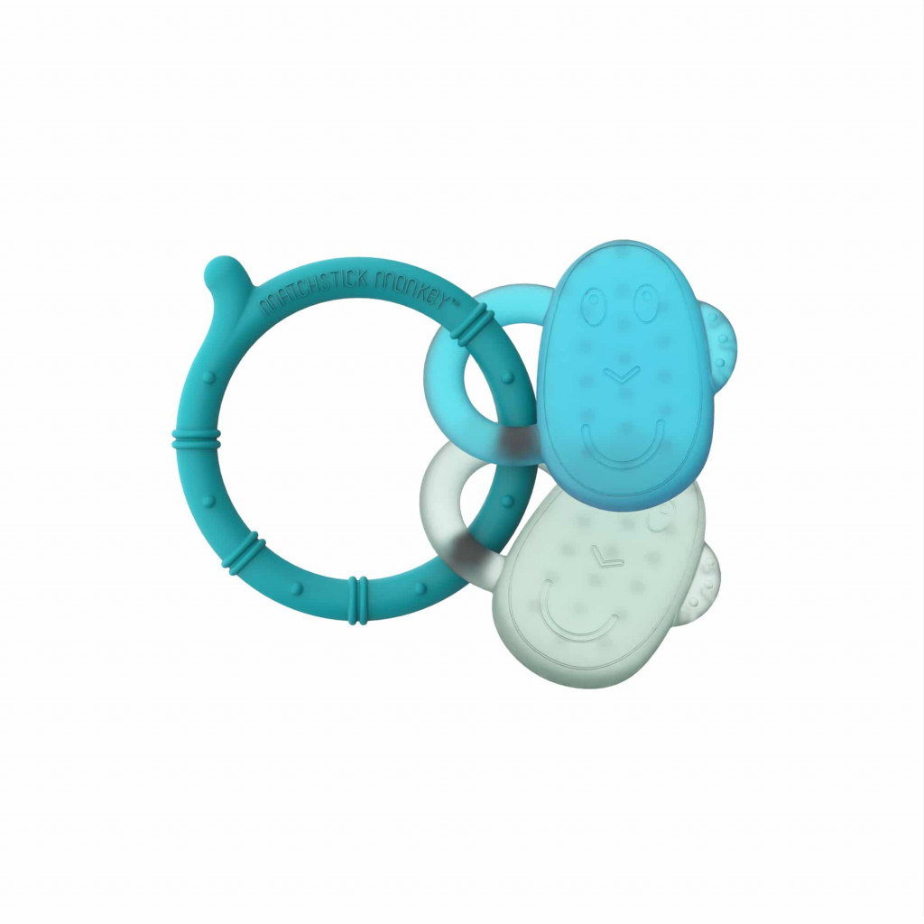 Matchstick Monkey Chladiace hryzadlo - blue & mint
