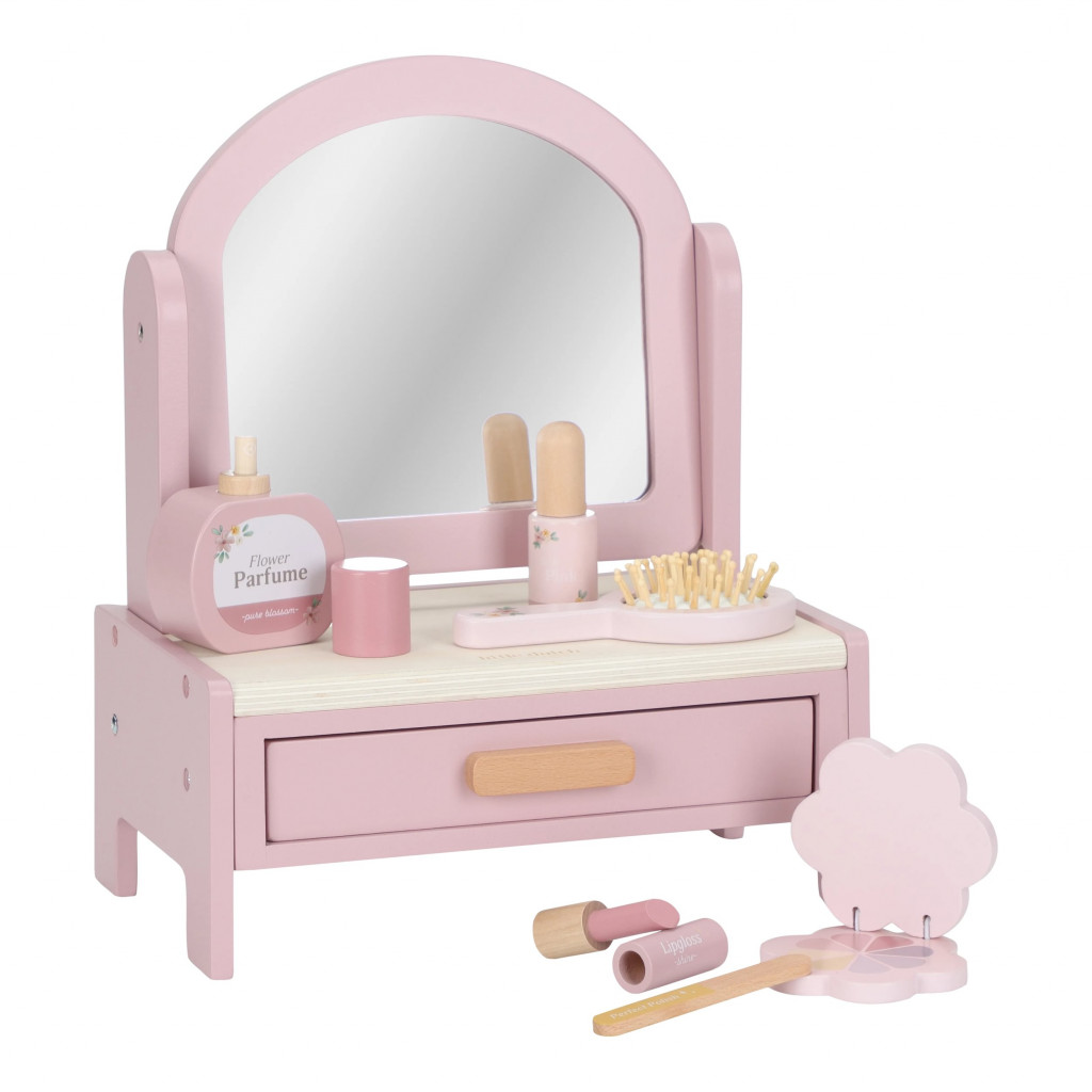 Little Dutch Toaletný stolík drevený Pink