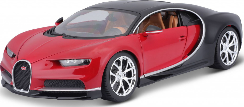 Bburago 2025online Bburago 1:18 Plus Bugatti Chiron black/red