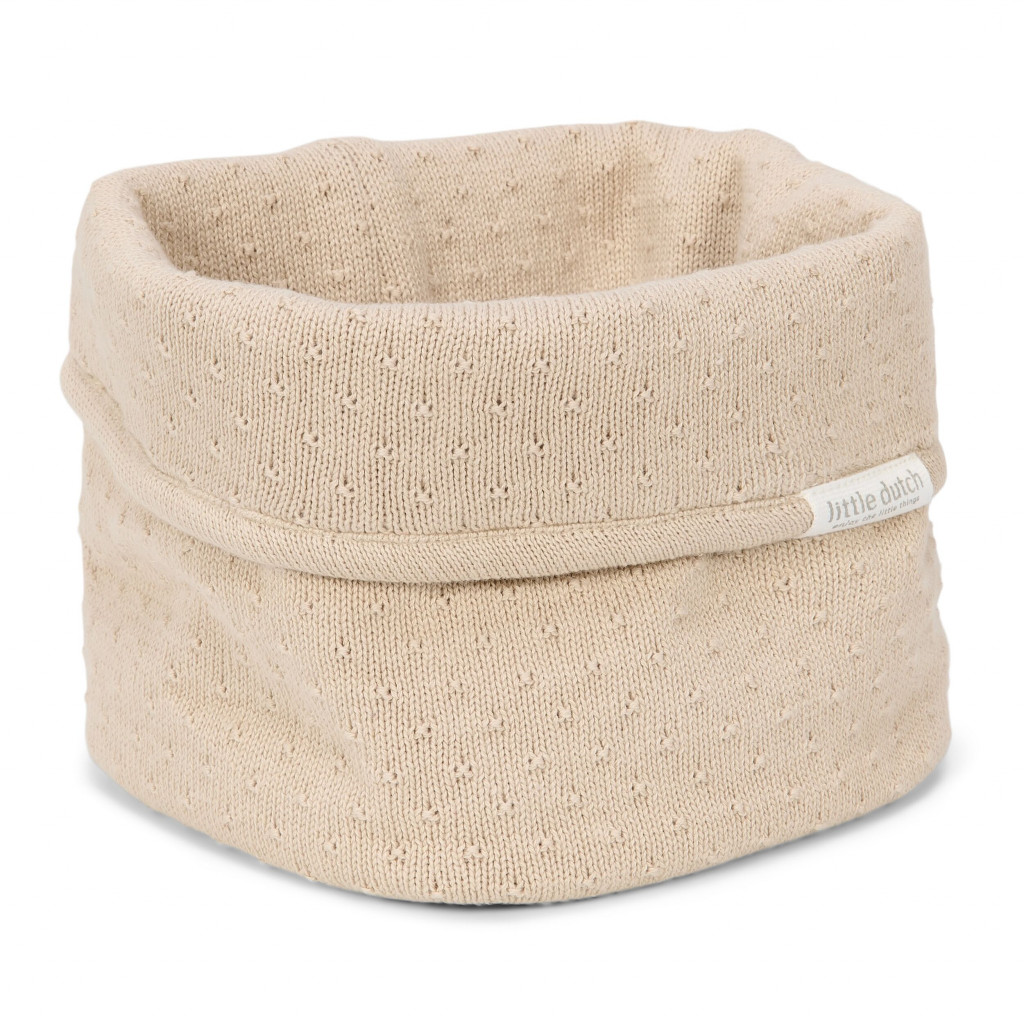 Little Dutch Košík pletený malý Pure Soft Beige