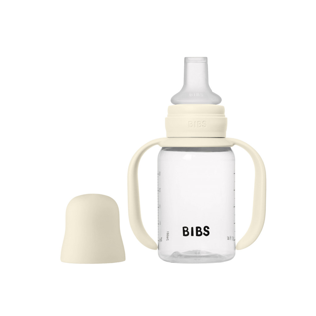 Všetky značky||BIBS BIBS detská fľaša so silikónovým náustkom 150 ml (Ivory)