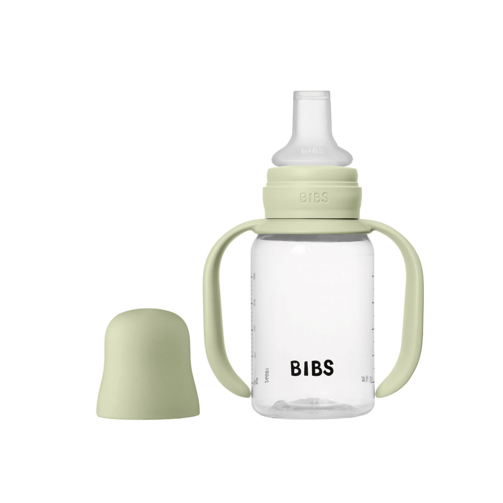 Všetky značky||BIBS BIBS detská fľaša so silikónovým náustkom 150 ml (Sage)