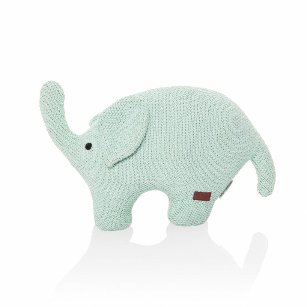 Zopa Pletená hračka Slon, Mint