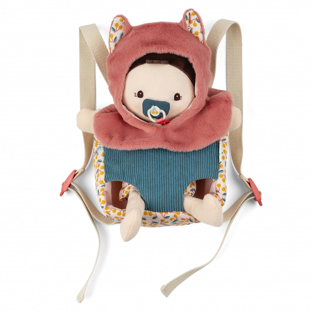 Lilliputiens Lilliputiens – látková hračka s nosičom – bábika Jeanne