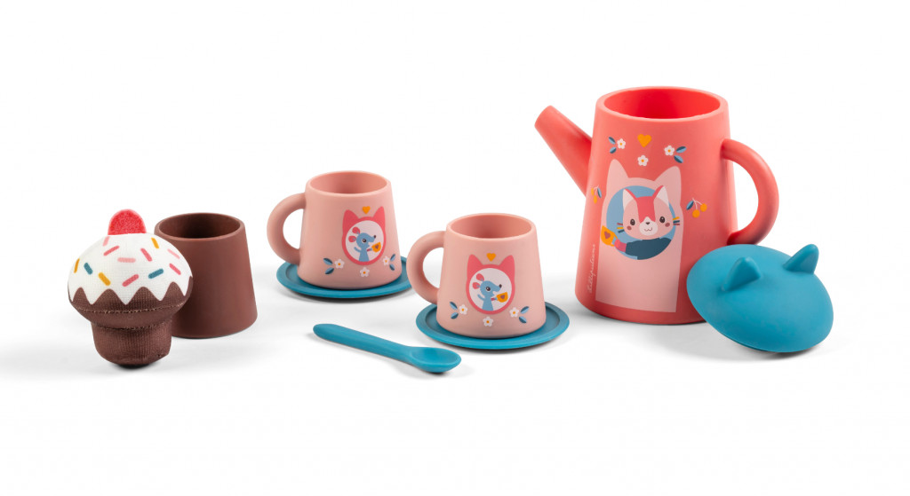 Lilliputiens Lilliputiens – hračka do vody čajový servis – mačička Jeanne