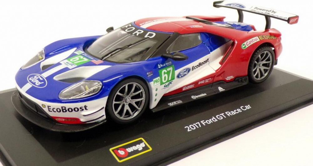 Bburago 2025online Bburago 1:32 Race DTM Ford GT Race car 2017 No.67 LeMans