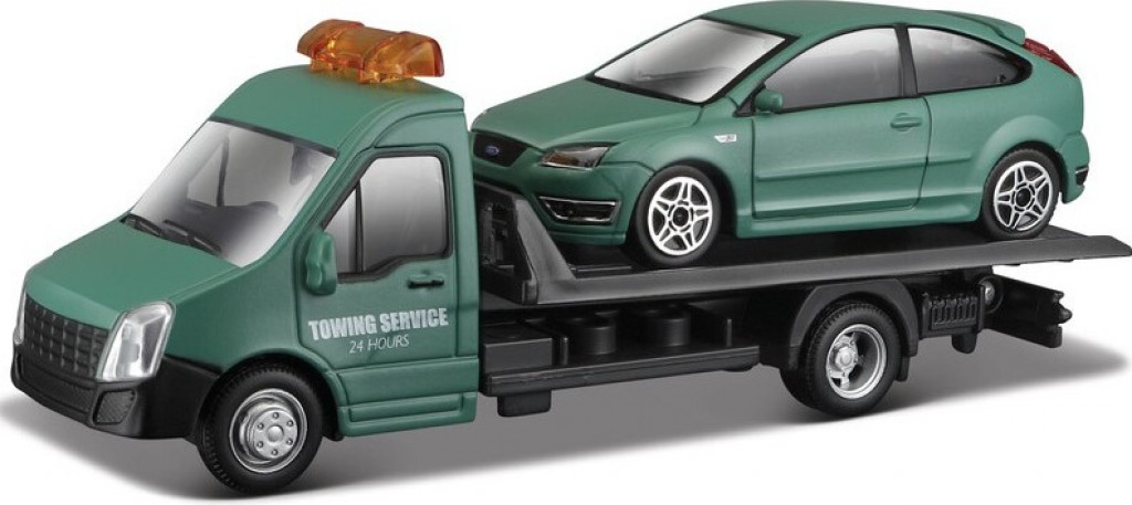 Bburago 2025online Bburago 1:43 Odťahovka + Ford Focus ST zelené