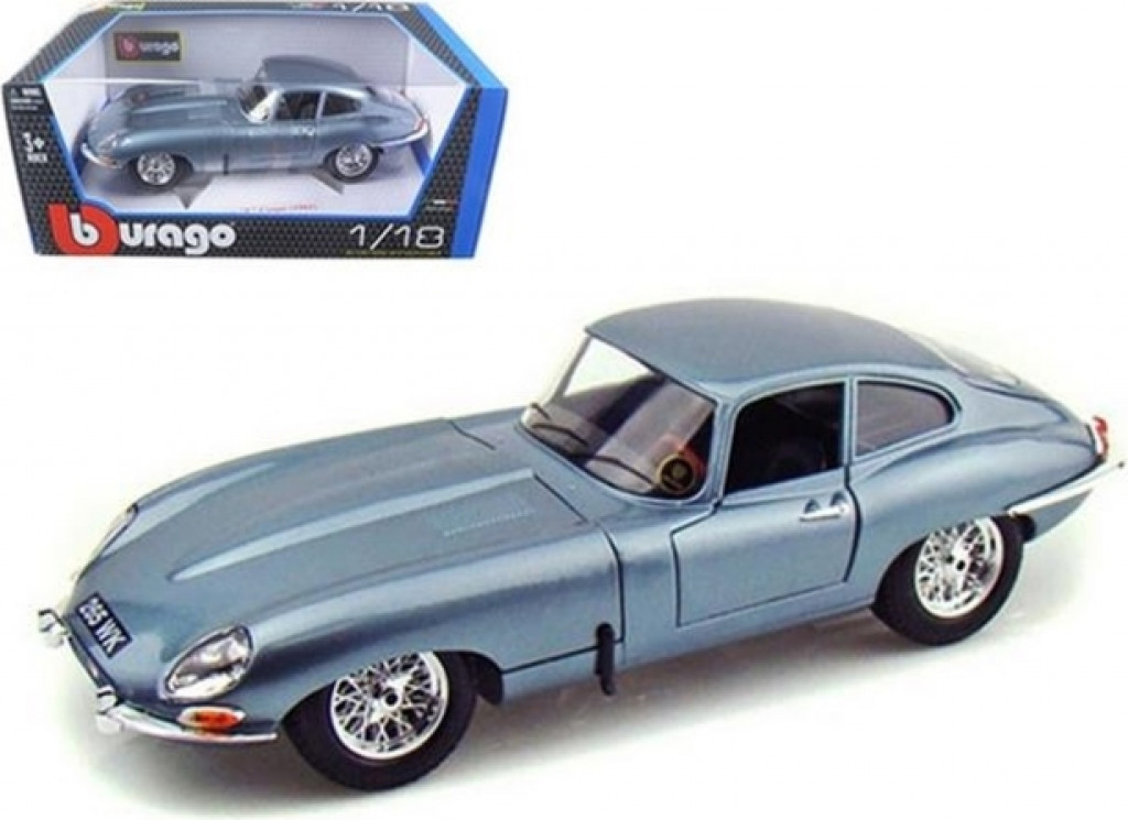 Bburago 2025online Bburago 1:18 Jaguar E Coupe Metalic Silver Blue