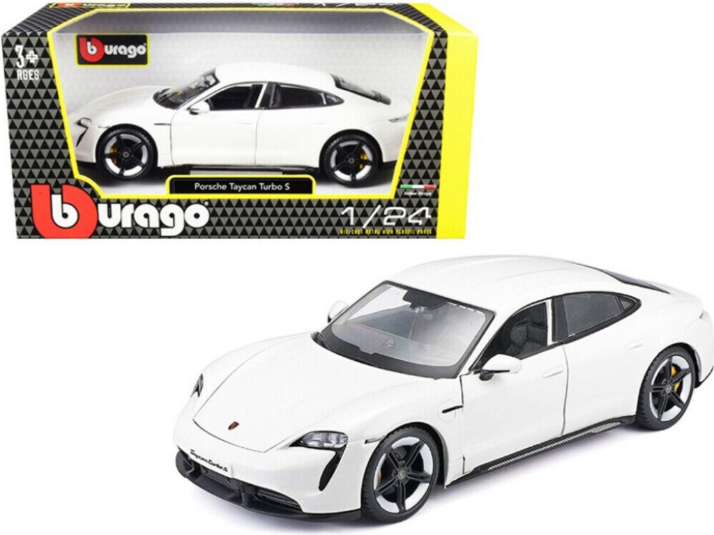 Bburago 2025online Bburago 1:24 Plus Porsche Taycan Turbo S 2019 Carrara White