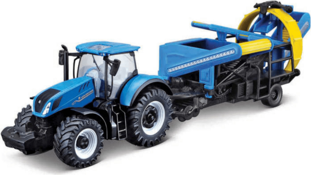 Bburago 2025online Bburago 10cm Farm tractor New Holland T7.315 with Cultivator