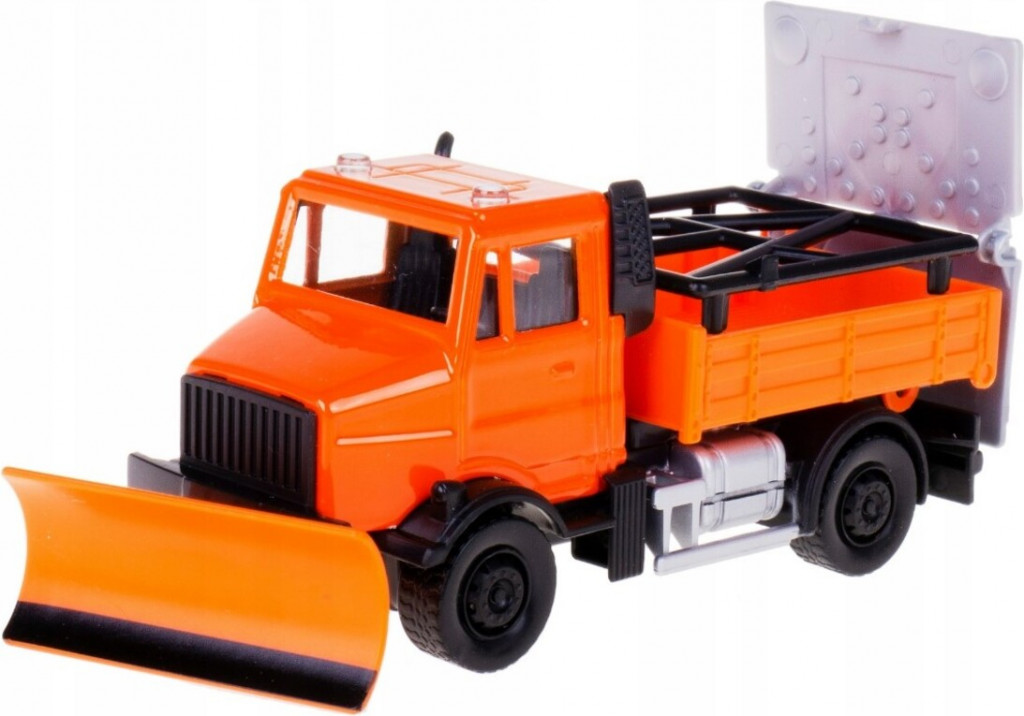 Bburago 2025online Bburago 1:43 servisné vozidlá Road Security with Snow Plough and Signal Board