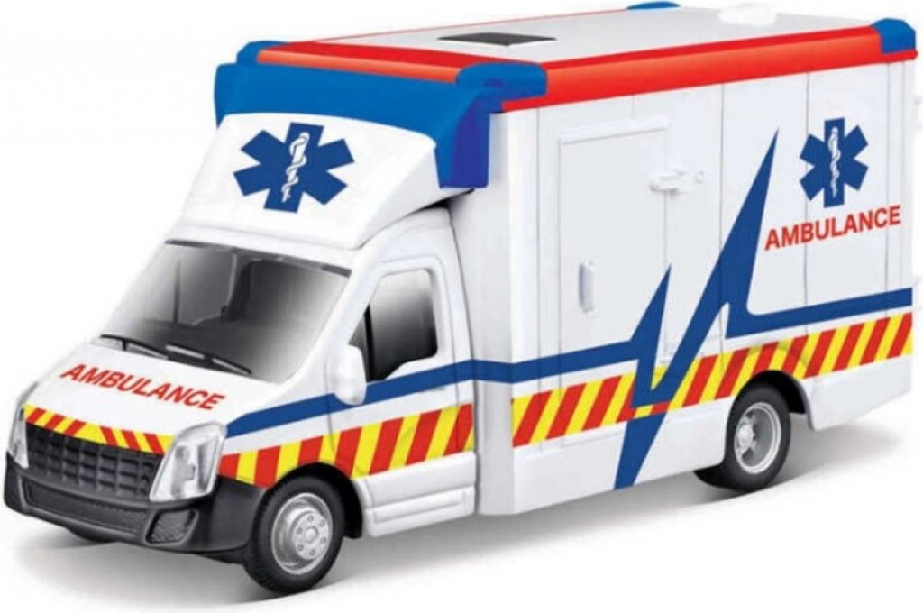 Bburago 2025online Bburago 1:43 servisné vozidlá Ambulance with Stretcher