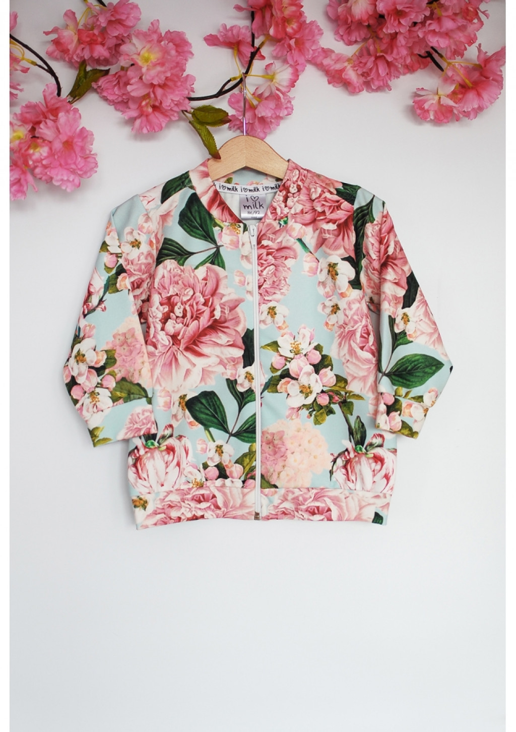 I love milk Bunda peony print