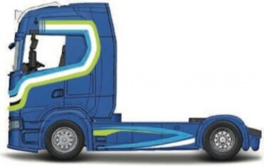 Bburago 2025online Bburago 1:43 Haulers Custom Cabs Scania 770S Blue