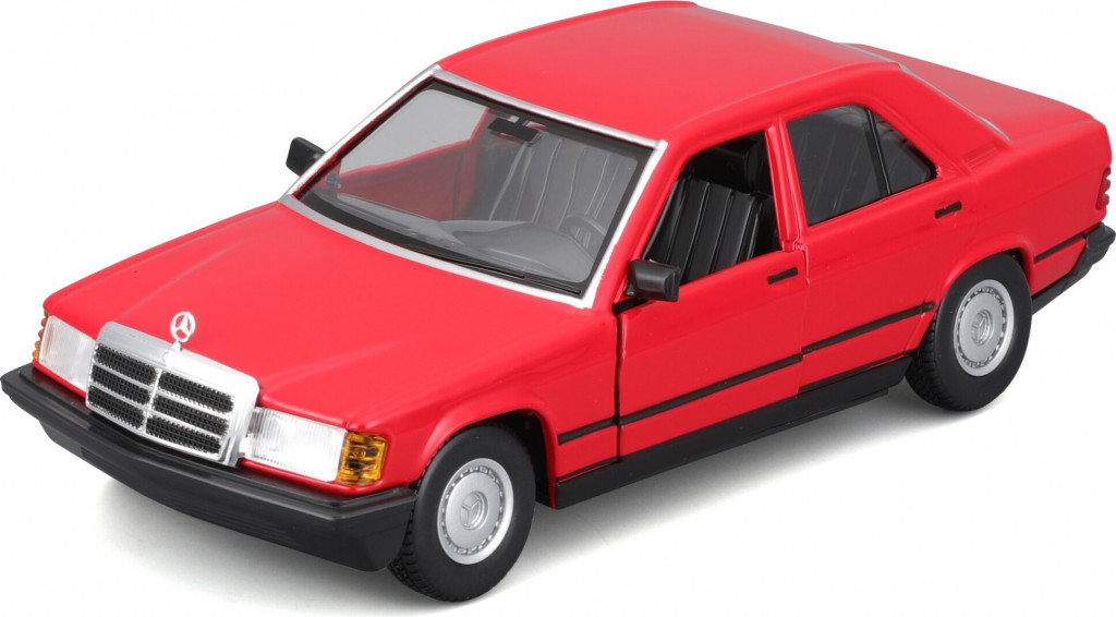Bburago 2025online Bburago 1:24 Plus - 1987 Mercedes-Benz 190E - Red