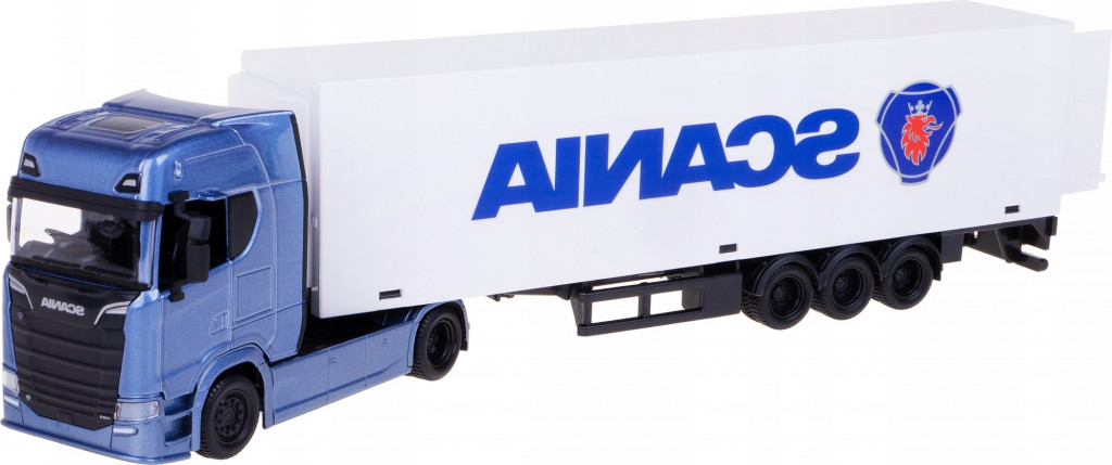 Bburago 2025online Bburago 1:43 Truck with trailer - Scania 770 S - White Trailer SCANIA