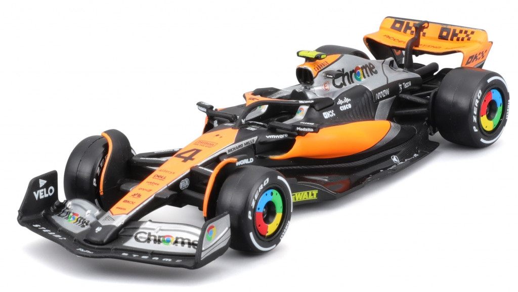 Bburago 2025new Bburago 1:43 RACE Formula F1 - McLaren F1 Team MCL38 (2024) #4 (Lando Norris)
